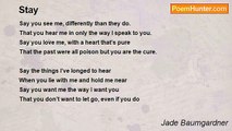 Jade Baumgardner - Stay