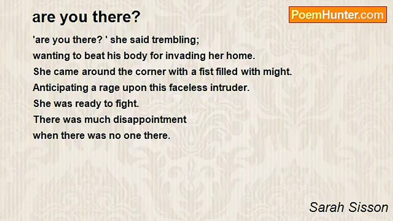 Sarah Sisson - are you there?
