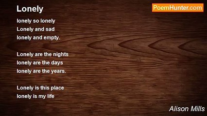 Alison Mills - Lonely
