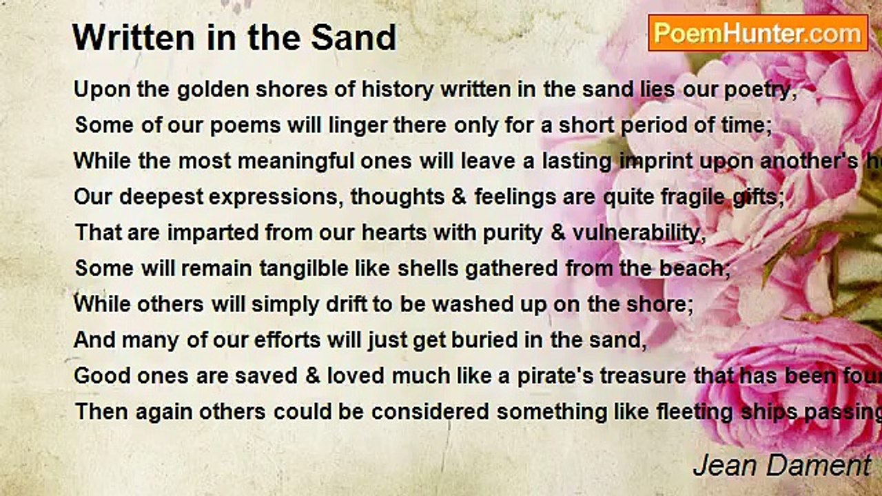 Jean Dament - Written in the Sand