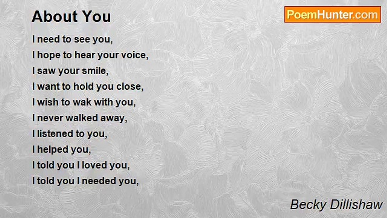 Becky Dillishaw - About You