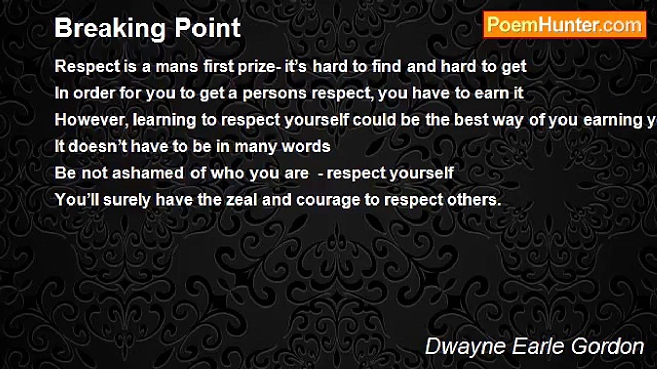 Dwayne Earle Gordon - Breaking Point