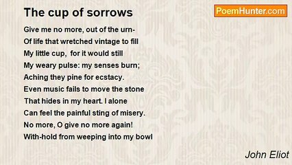 John Eliot - The cup of sorrows