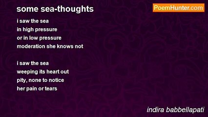indira babbellapati - some sea-thoughts