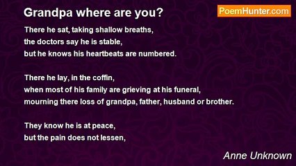 Anne Unknown - Grandpa where are you?