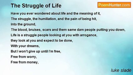 luke slade - The Struggle of Life