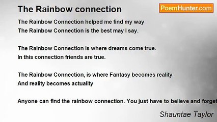 Shauntae Taylor - The Rainbow connection