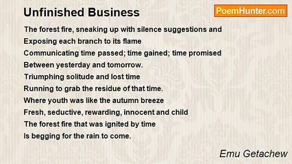 Emu Getachew - Unfinished Business