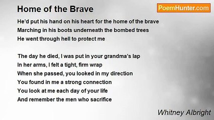 Whitney Albright - Home of the Brave