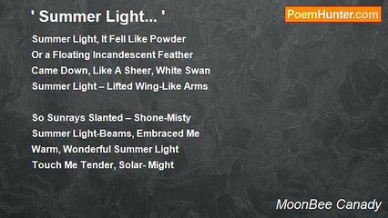 MoonBee Canady - ' Summer Light... '