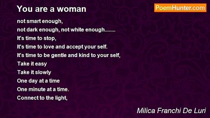 Milica Franchi De Luri - You are a woman