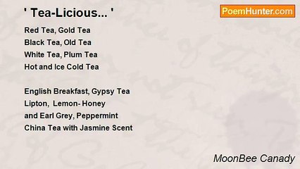 MoonBee Canady - ' Tea-Licious... '