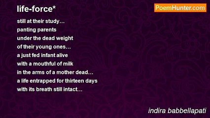 indira babbellapati - life-force*