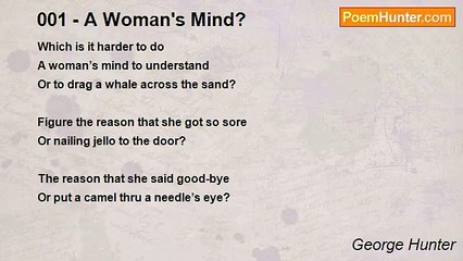 George Hunter - 001 - A Woman's Mind?