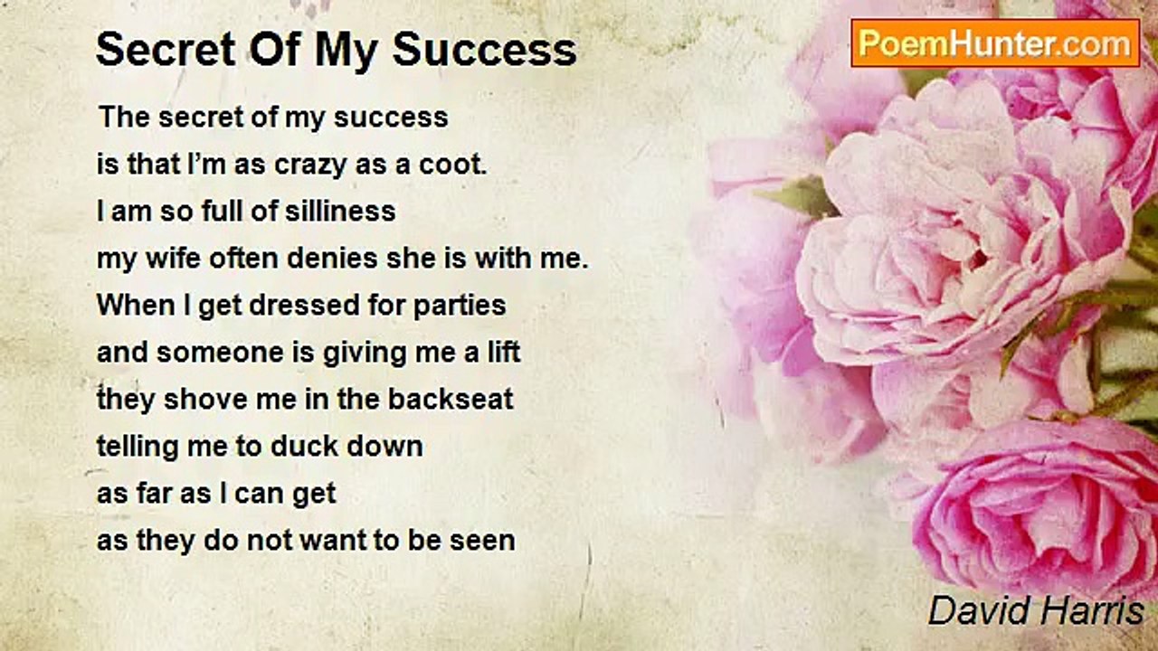 David Harris - Secret Of My Success