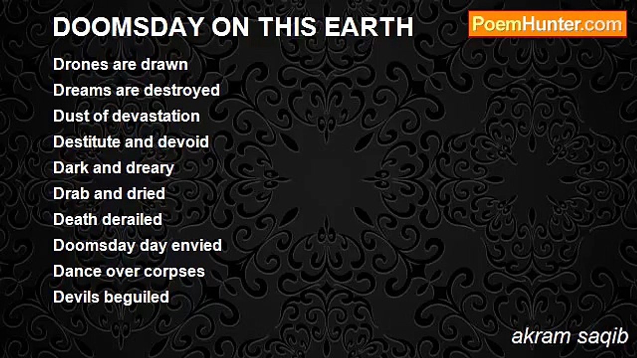 akram saqib - DOOMSDAY ON THIS EARTH