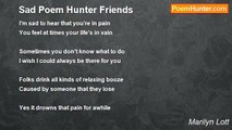 Marilyn Lott - Sad Poem Hunter Friends