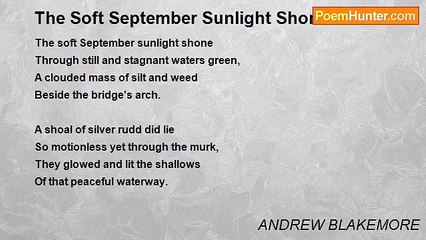 ANDREW BLAKEMORE - The Soft September Sunlight Shone
