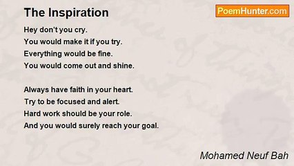Mohamed Neuf Bah - The Inspiration