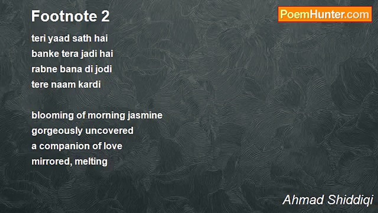 Ahmad Shiddiqi - Footnote 2