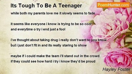 Hayley Foster - Its Tough To Be A Teenager