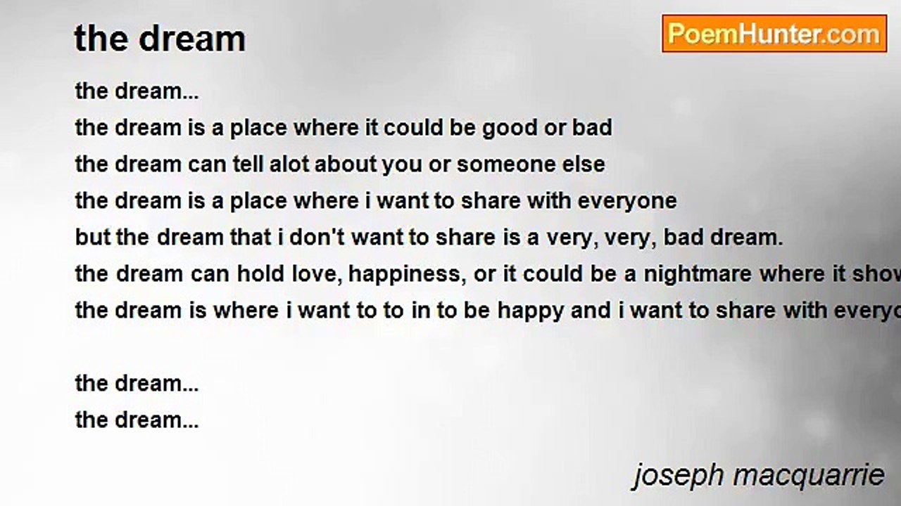 joseph macquarrie - the dream
