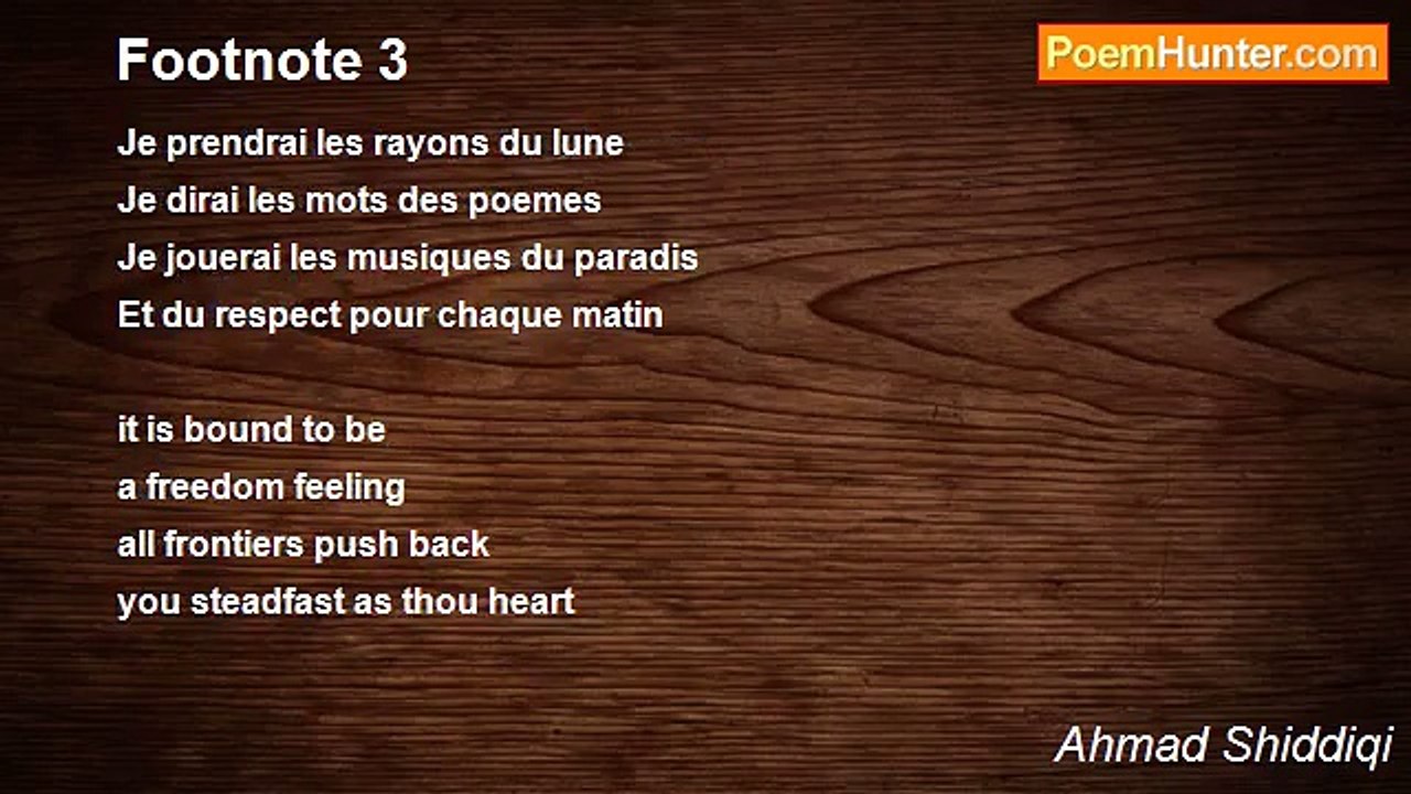 Ahmad Shiddiqi - Footnote 3