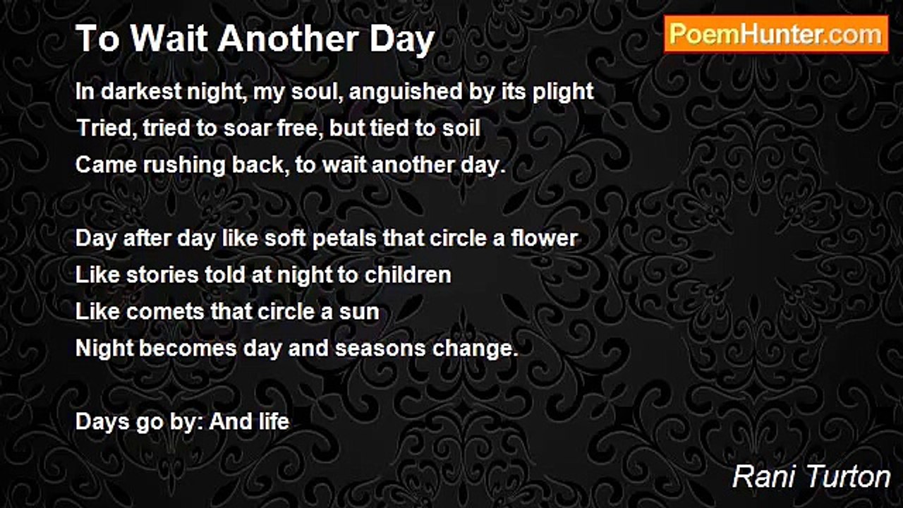 Rani Turton - To Wait Another Day