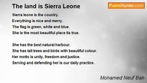 Mohamed Neuf Bah - The land is Sierra Leone