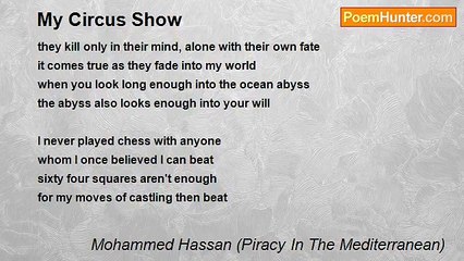 Mohammed Hassan (Piracy In The Mediterranean) - My Circus Show