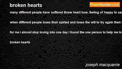 joseph macquarrie - broken hearts