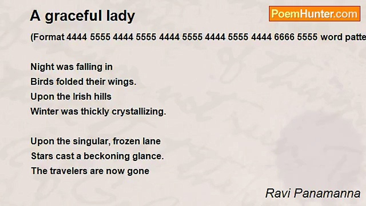 Ravi Panamanna - A graceful lady