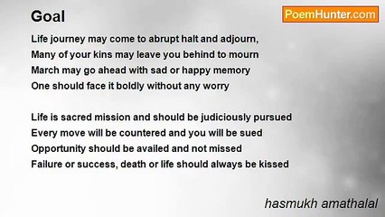 hasmukh amathalal - Goal