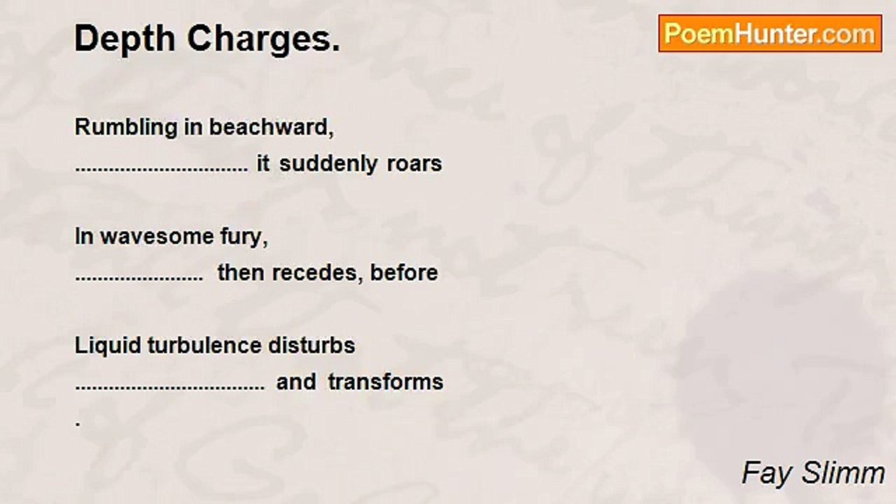 Fay Slimm - Depth Charges.
