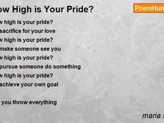 maria sudibyo - How High is Your Pride?
