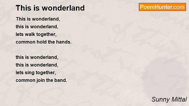 Sunny Mittal - This is wonderland