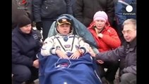 Uluslararası Uzay İstasyonu personelini taşıyan Soyuz kapsülü Dünya'ya döndü