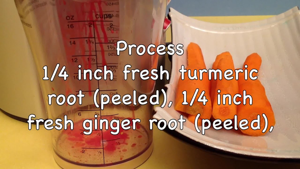 How to make a healthy carrot, beet, ginger and turmeric juice