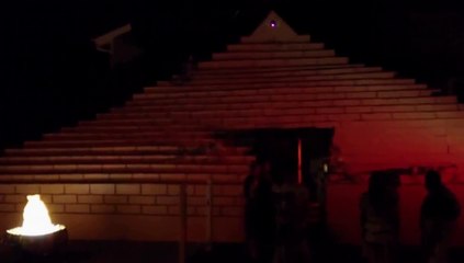 Home owner turns house into haunted pyramid