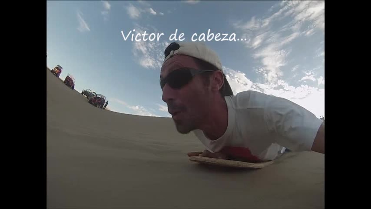 Sandboarding in the Huacachina desert