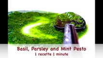 How to make a basil, parsley and mint pesto in one minute