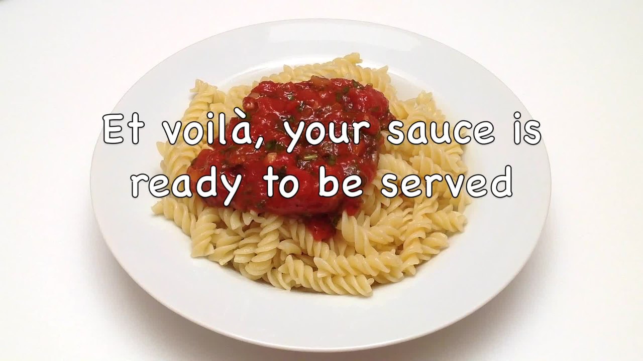 How to make a tomato and basil sauce