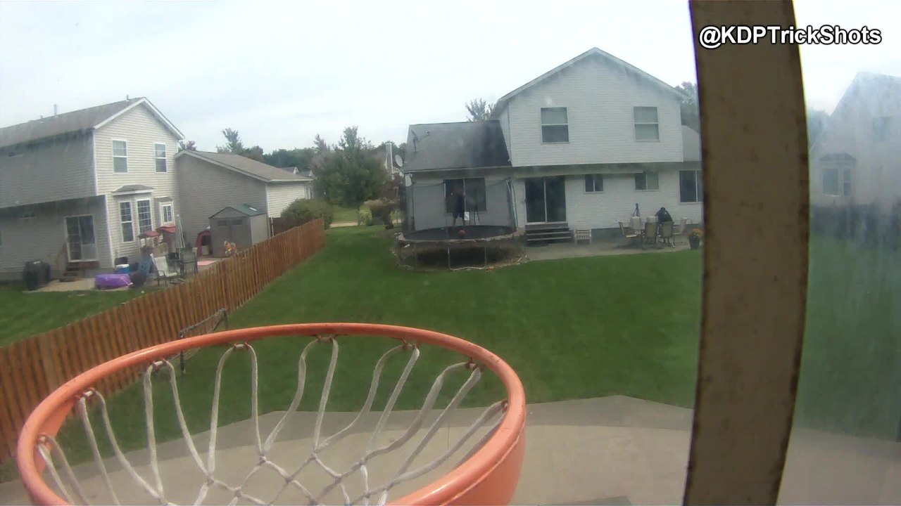 60-foot front-flip trampoline trick shot
