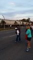 Train interrupts marathon race in Indiana