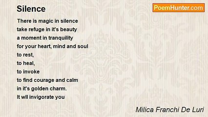 Milica Franchi De Luri - Silence