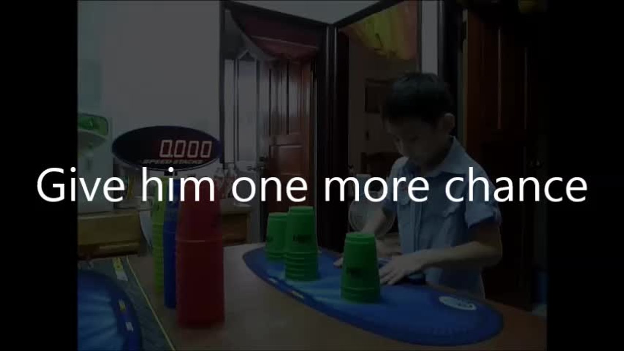 6-year-old's incredibly fast cup stack