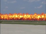 Thrilling air show explosions!