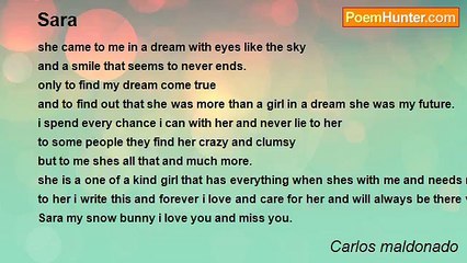 Carlos maldonado - Sara