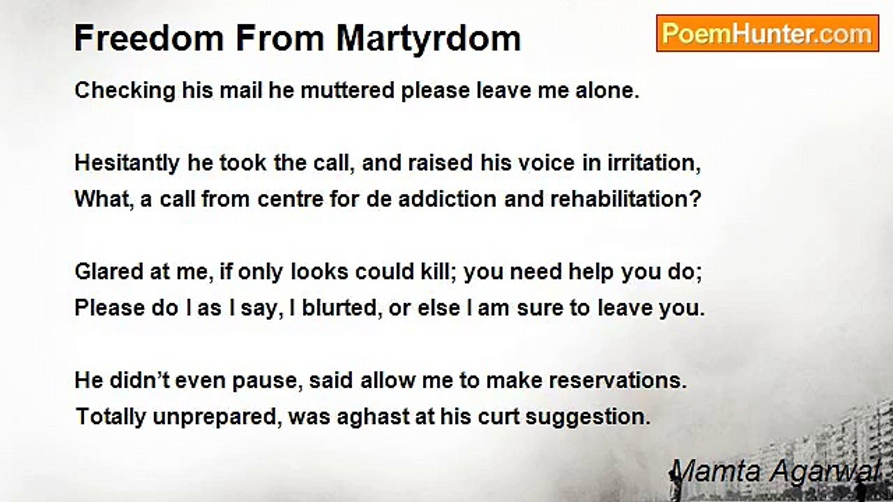 Mamta Agarwal - Freedom From Martyrdom