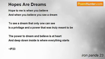 iron panda 23 - Hopes Are Dreams